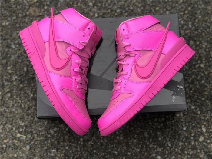 Authentic AMBUSH x Nike Dunk High  Cosmic Fuchsia 