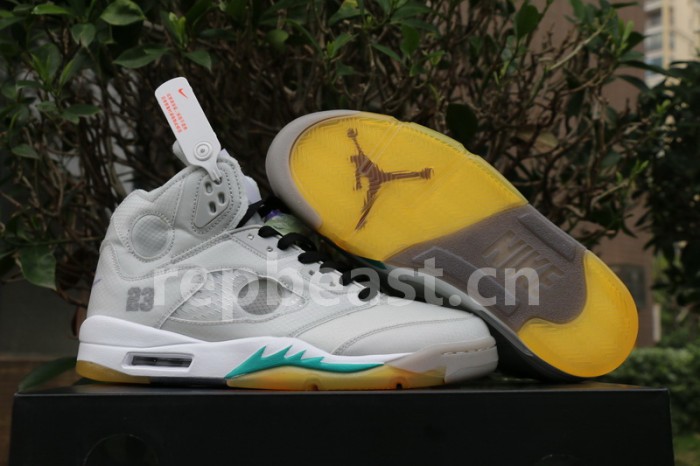 Authentic OFF-WHITE x Air Jordan 5 New