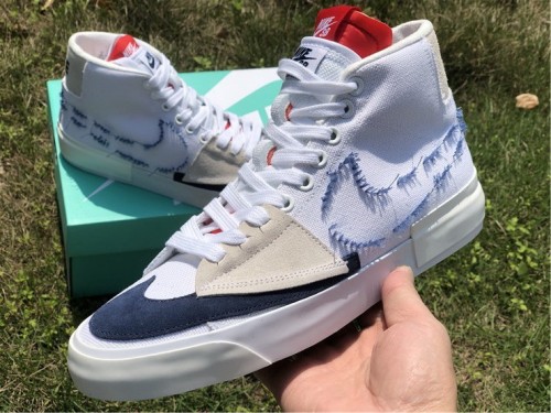 Authentic Nike SB Zoom Blazer Mid Edge  White