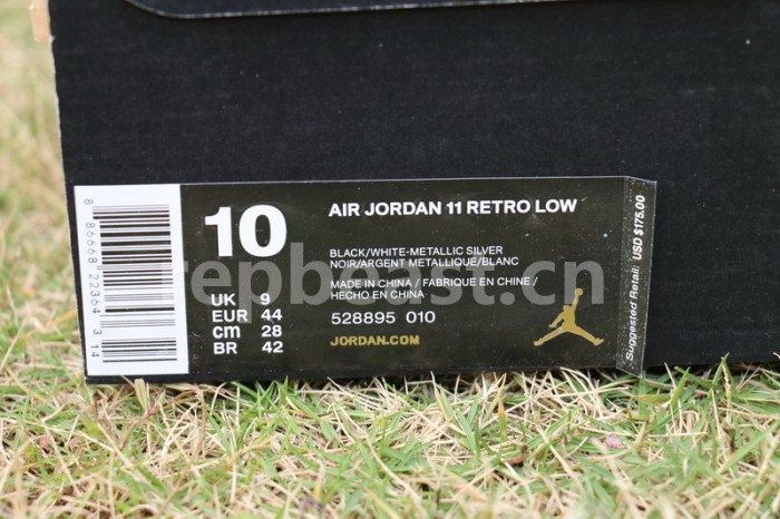 Authentic Air Jordan 11 Low “Barons”