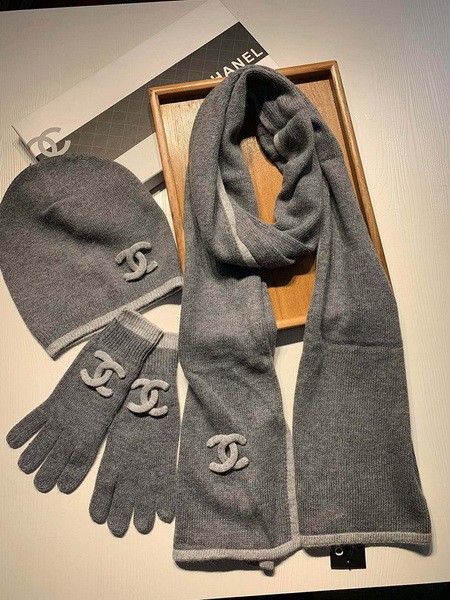 CHAL Wool Cap Scarf AAA-159