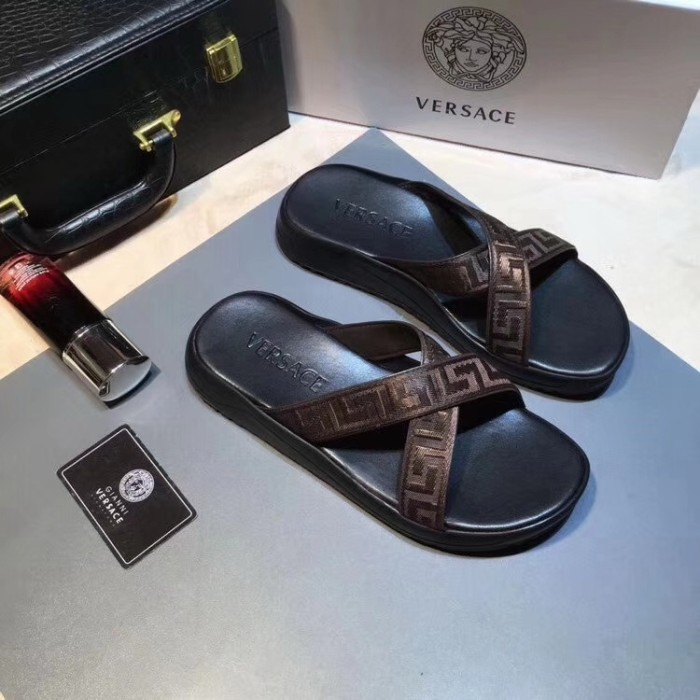Versace men slippers AAA-098