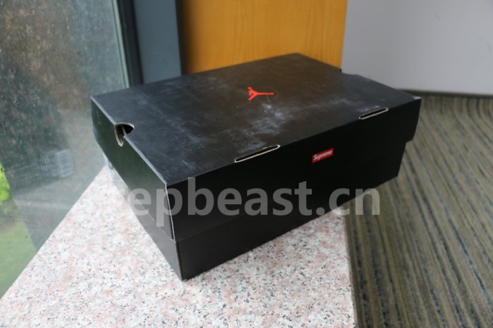 Authentic Supreme x Air Jordan 14 Black Blue