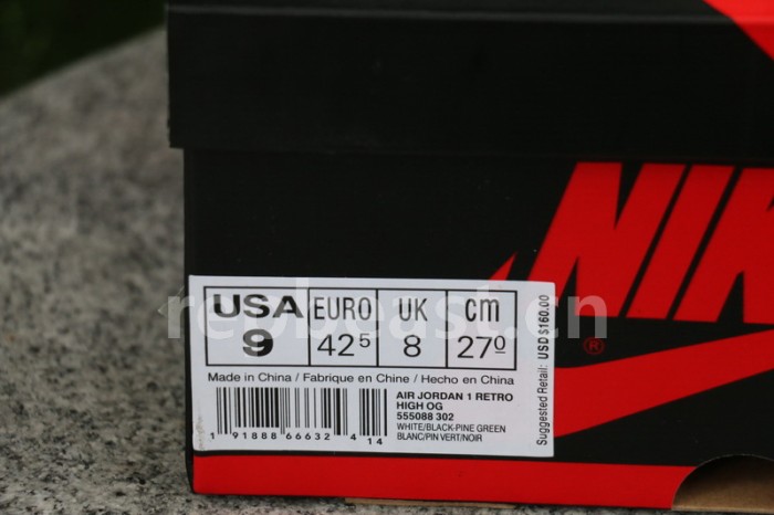 Authentic Air Jordan 1 High OG “Pine Green”