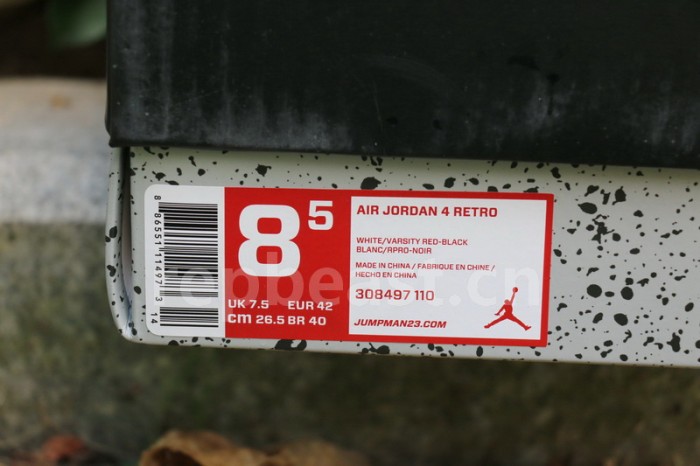 Authentic Air Jordan 4 “Fire Red”