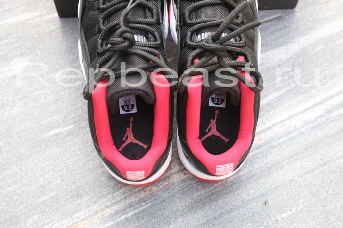 Authentic Air Jordan 11 Low “Bred” 2015 Fixed Version