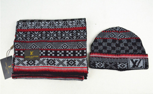 LV Wool Cap Scarf AAA-003