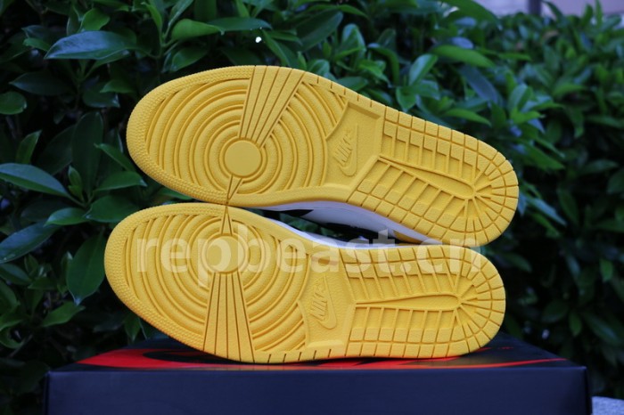 Authentic Air Jordan 1 Yellow Toe