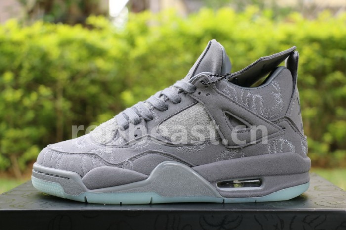 Authentic Kaws x Air Jordan 4 “Cool Grey” GS