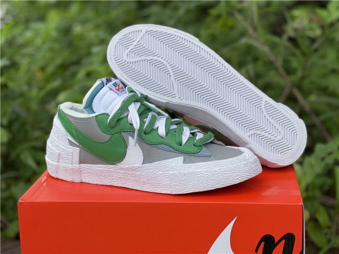 Authentic sacai x Nike Blazer Low Green