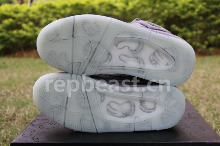 Authentic Kaws x Air Jordan 4 “Cool Grey” GS