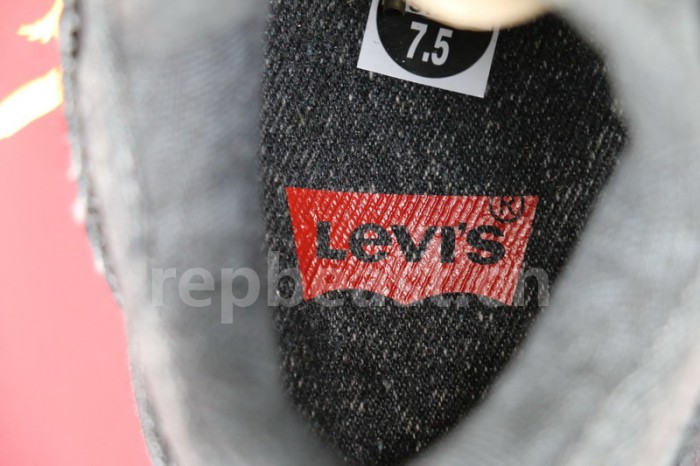 Authentic Levi’s x Air Jordan 4 Black