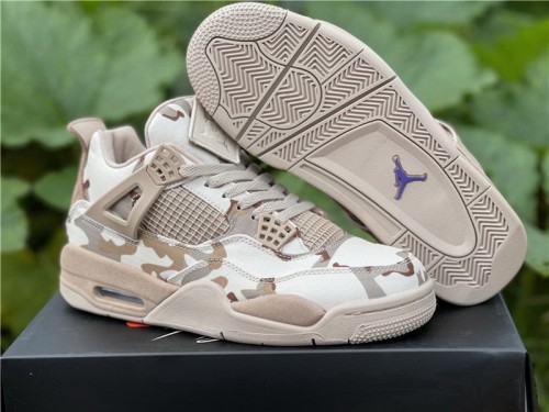 Authentic Aleali May x Air Jordan 4 “Camo”   GS