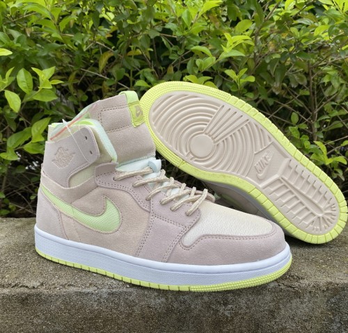 Authentic Air Jordan 1 Zoom CMFT Lemon Twist GS
