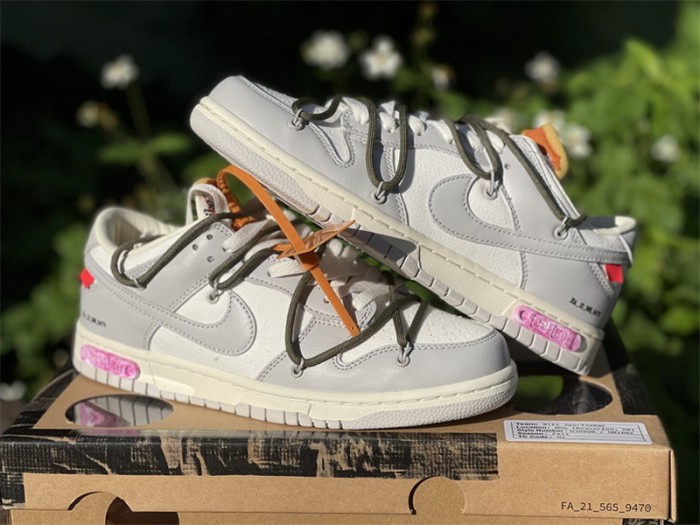 Authentic OFF-WHITE x Nike Dunk Low “The 50”  DM1602 124--22