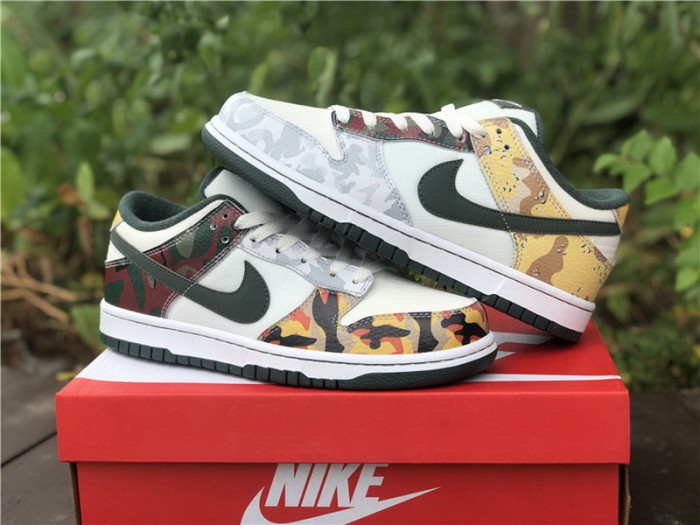 Authentic Nike Dunk Low SE Multi Camo