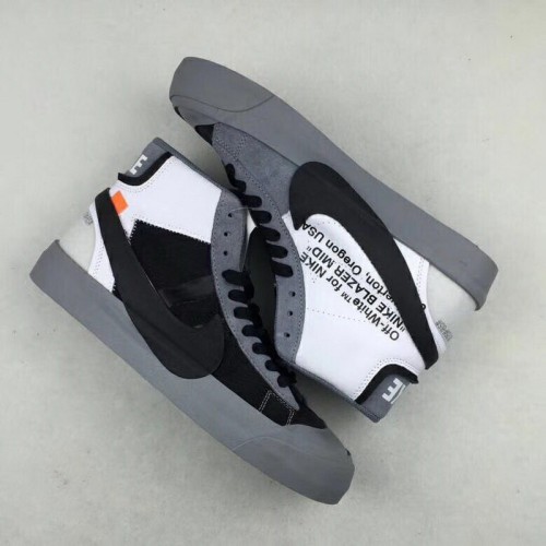 Authentic Nike x OFF White Blazer Mid Grey GS