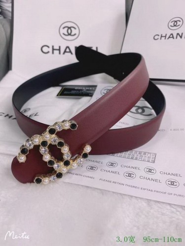 Super Perfect Quality CHNL Belts(100% Genuine Leather,steel Buckle)-233