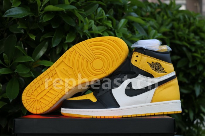 Authentic Air Jordan 1 Yellow Toe