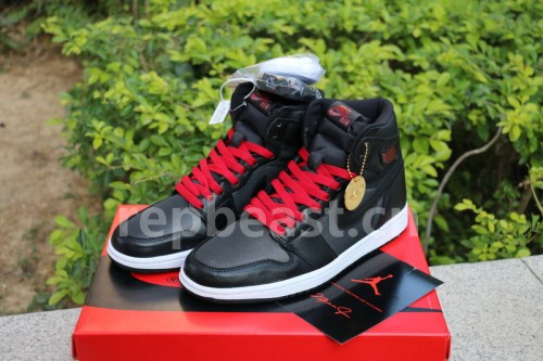 Authentic Air Jordan 1 “Black Satin”