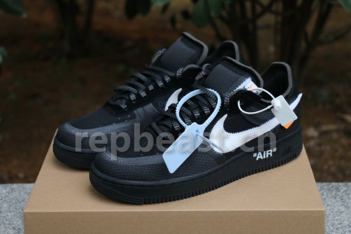 Authentic OFF-WHITE x Nike Air Force 1 Low Black