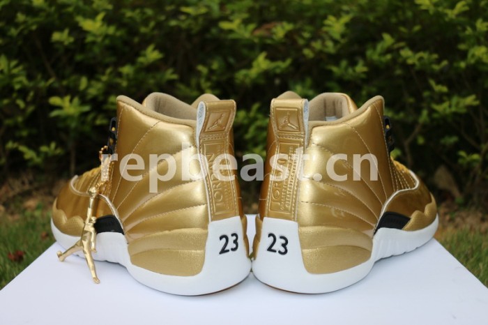 Authentic Air Jordan 12 Gold
