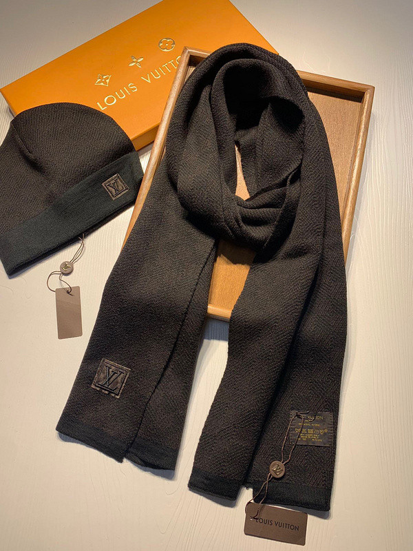 LV Wool Cap Scarf AAA-148
