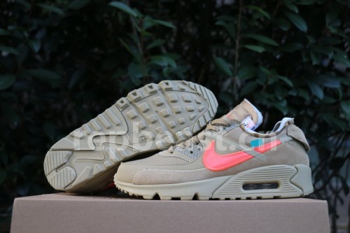 Authentic OFF-WHITE x Nike Air Max 90 “Desert Ore” GS