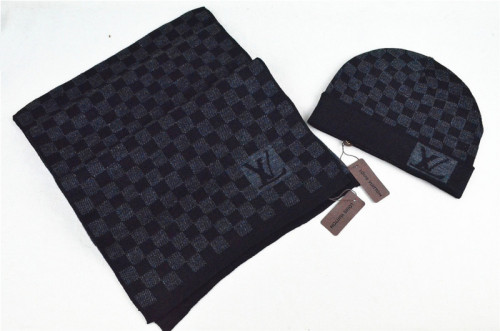 LV Wool Cap Scarf AAA-031
