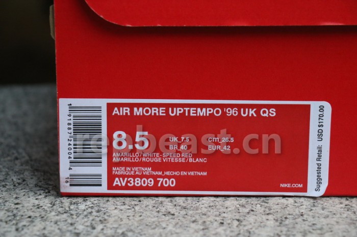 Authentic Nike Air More Uptempo'96 UK QS
