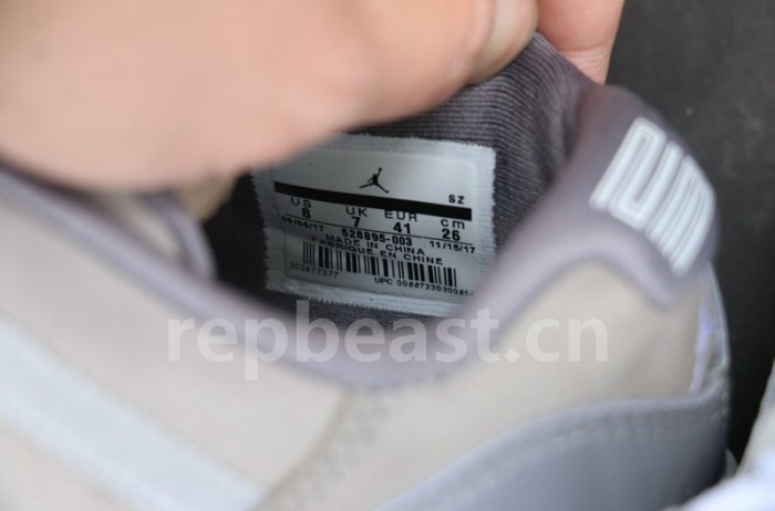 Authentic Air Jordan 11 Low “Cool Grey”
