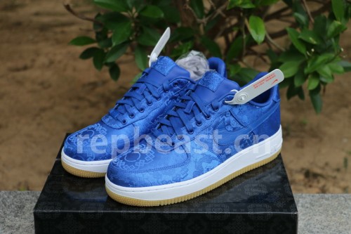Authentic CLOT x Nike Air Force 1 Low Blue