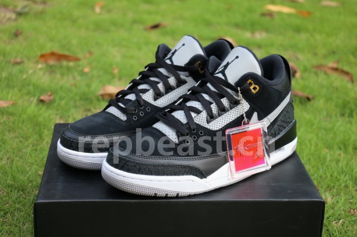 Authentic Air Jordan 3 Tinker “Black Cement”