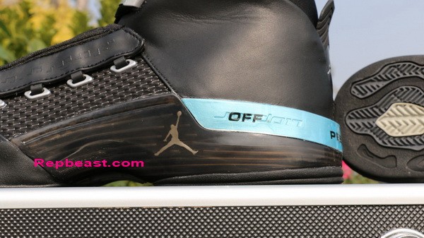 Authentic Air Jordan 17 Black/Metallic Silver