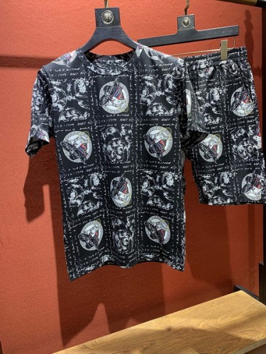 Versace short sleeve men suit-070(S-XXL)