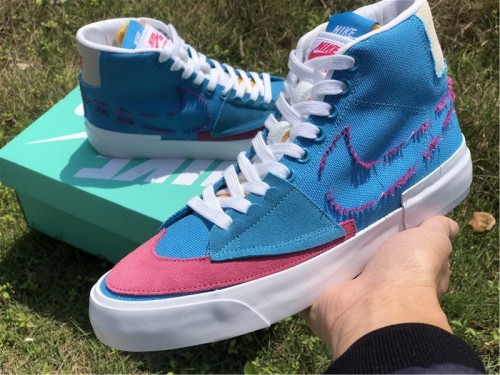 Authentic Nike SB Zoom Blazer Mid Edge  White GS