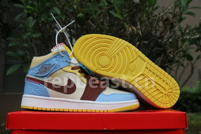 Authentic Maison Chateau Rouge x Air Jordan 1 High Mid