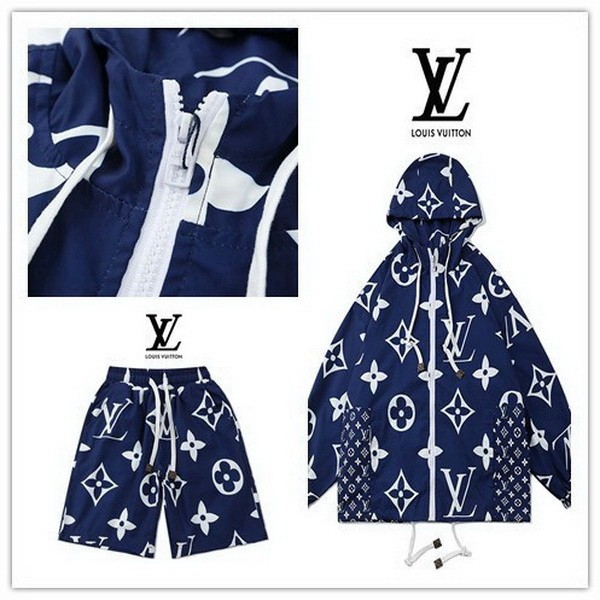 LV short sleeve men suit-039(S-XL)