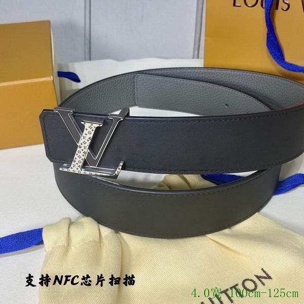 Super Perfect Quality LV Belts(100% Genuine Leather Steel Buckle)-2907