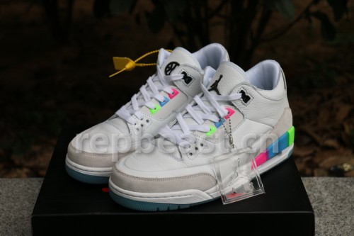 Authentic Air Jordan 3 Retro SE Quai 54  White