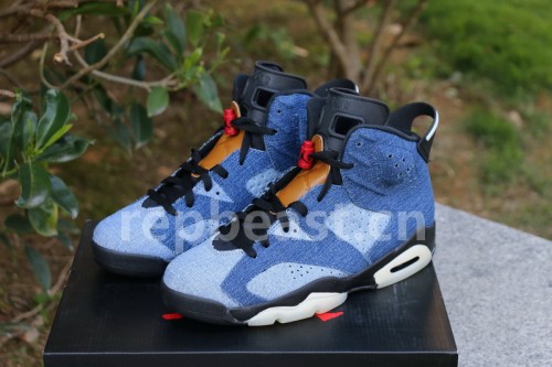 Authentic Air Jordan 6 “Washed Denim”
