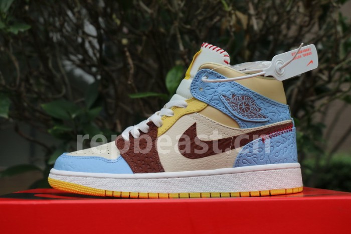 Authentic Maison Chateau Rouge x Air Jordan 1 High Mid