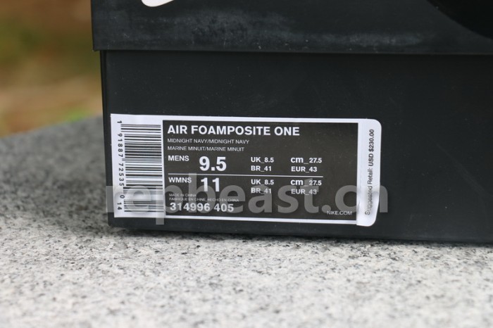 Authentic  Nike Air Foamposite One “Midnight Navy”