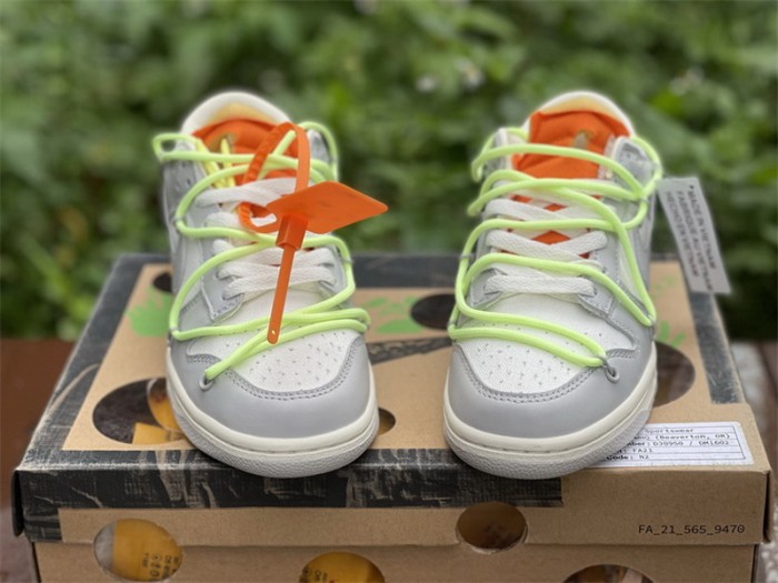Authentic OFF-WHITE x Nike Dunk Low “The 50”   DM1602 128