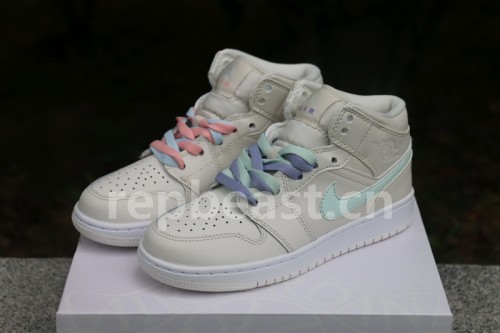 Authentic Air Jordan 1 GS Ret High SOH Beige