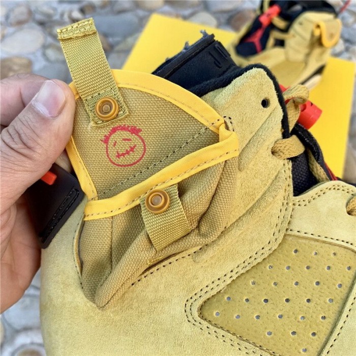 Authentic Travis Scott x Air Jordan 6 Wheat Yellow