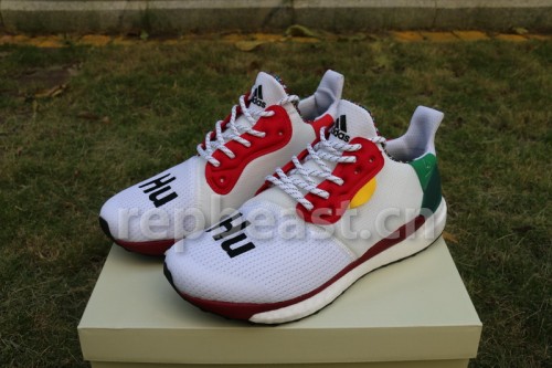 Authentic Pharrell Williams x AD Solar Hu Glide White