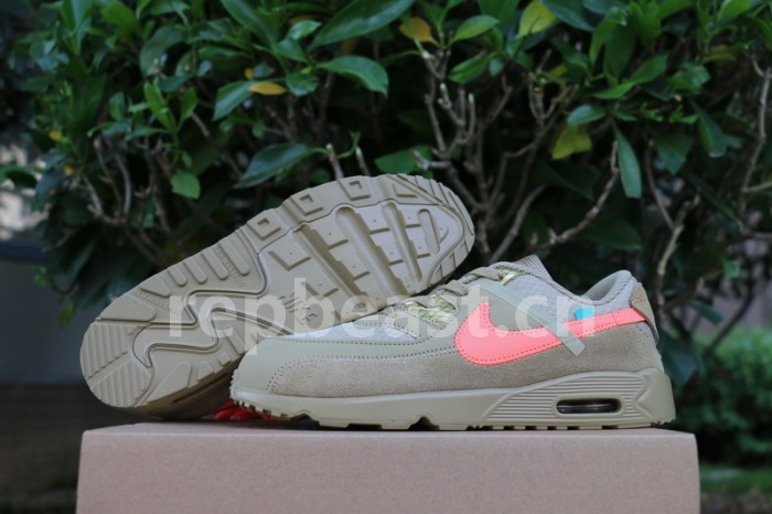 Authentic OFF-WHITE x Nike Air Max 90 “Desert Ore” Kids Shoes