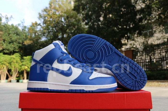 Authentic Nike Dunk Hi Blue White