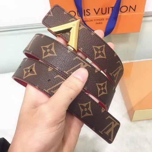 Super Perfect Quality LV women Belts(100% Genuine Leather,Steel Buckle)-170